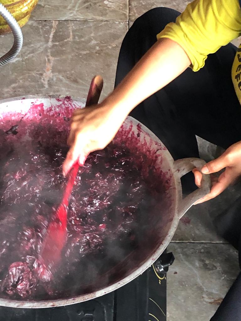 Making jam